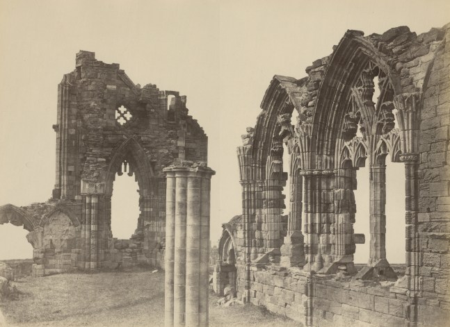 Benjamin Brecknell TURNER (English, 1815-1894) "Whitby Abbey", early 1850s Albumen print from a calotype negative 28.8 x 39.4 cm