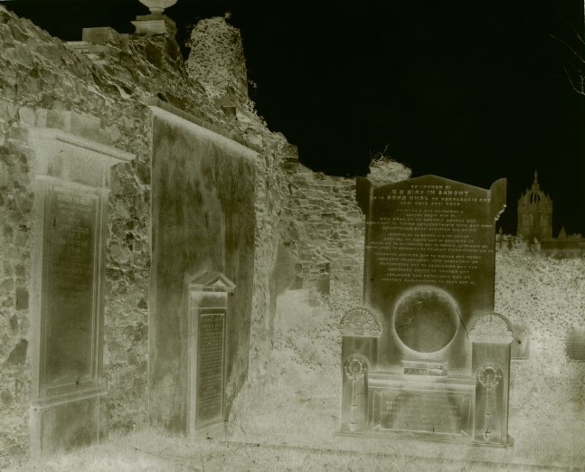 Attributed to Dr. Thomas KEITH (Scottish, 1827-1895) Tomb of Thomas McCrie, Greyfriars Churchyard, 1853-1856 Waxed paper negative 22.0 x 27.0 cm