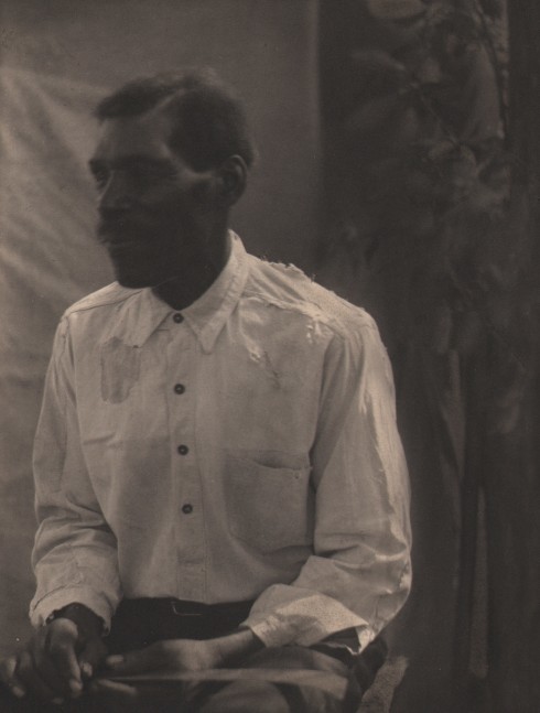 Doris ULMANN (American, 1882-1934) Man with mustache, circa 1925 Platinum print 20.3 x 15.5 cm