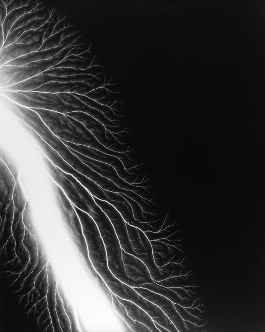 Hiroshi SUGIMOTO (Japanese, b. 1948) "Lightning Fields 222", 2009 Gelatin silver print from a cameraless negative 58.4 x 47.0 cm framed to 85.0 x 72.0 cm Edition 6/25