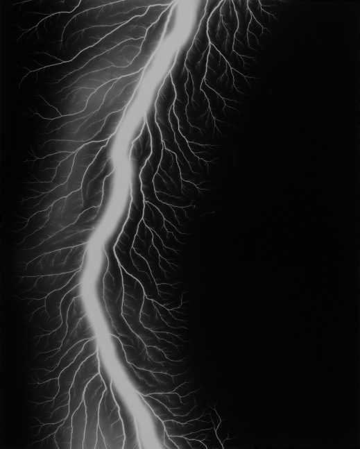 Hiroshi SUGIMOTO (Japanese, b. 1948) "Lightning Fields 167", 2009 Gelatin silver print from a cameraless negative 58.4 x 47.0 cm framed to 85.0 x 72.0 cm Edition 8/25