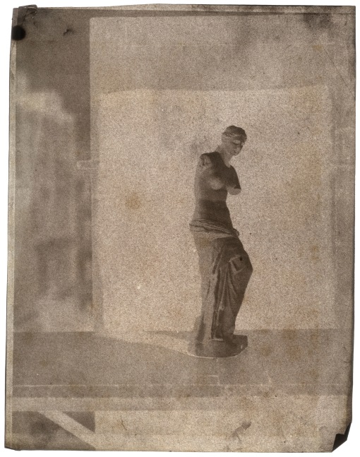 John Beasley GREENE (American, born in France, 1832-1856) Venus de Milo on rooftop in Paris, 1852-1853 Waxed paper negative 31.1 x 24.3 cm