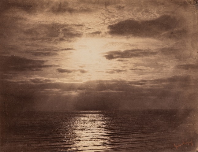 Gustave LE GRAY (French, 1820-1884) Ocean, solar effect in the clouds, 1856 Albumen print from a collodion negative 31.0 x 40.4 cm