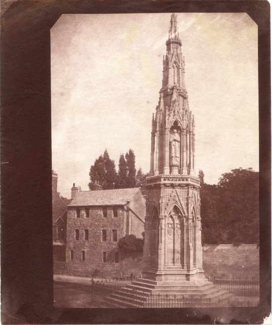 William Henry Fox TALBOT (English, 1800-1877) &quot;The Martyrs' Monument&quot; Oxford, 1843 Salt print from a calotype negative 20.3 x 14.4 cm on 22.3 x 18.8 cm paper, corners trimmed &quot;LA21&quot; in ink on verso