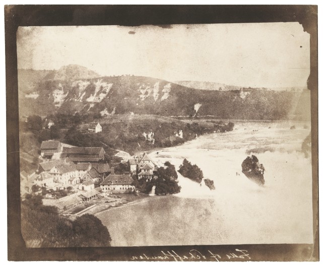 Christopher Rice Mansel TALBOT (Welsh, 1803-1890) &quot;Falls of Schaffhausen&quot;*, 1846 Salt print from a calotype negative 15.9 x 20.9 cm on 18.4 x 22.3 cm paper Titled in the margin of the negative by the photographer