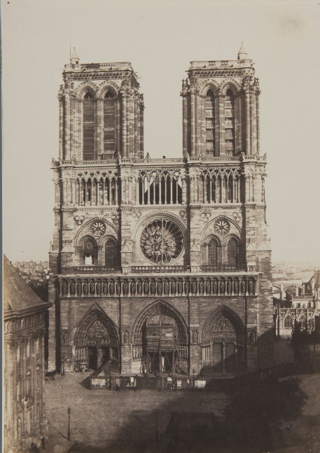Charles NÈGRE (French, 1820-1880) Notre-Dame, Paris*, circa 1853 Salt print from a paper negative 32.8 x 23.2 cm mounted on 33.0 x 23.4 cm modern rag paper Inscribed &quot;Coll. André Jammes&quot; and &quot;B30 / #46&quot; by André Jammes in pencil on mount verso.
