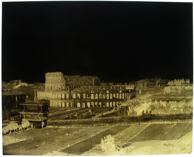 Frédéric FLACHÉRON (French, 1813-1883) Roman Colosseum, 1848-1852 Waxed paper negative 17.4 x 21.7 cm