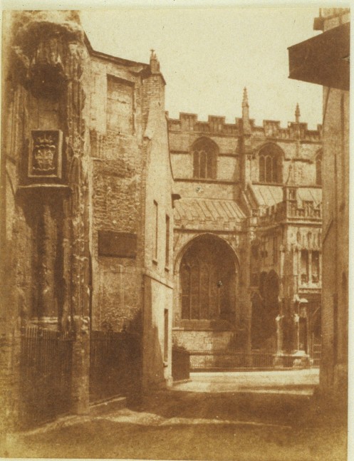 Hugh OWEN (English, 1808-1897) Street scene, Bristol, circa 1850 Salt print from a calotype negative 10.3 x 7.9 cm