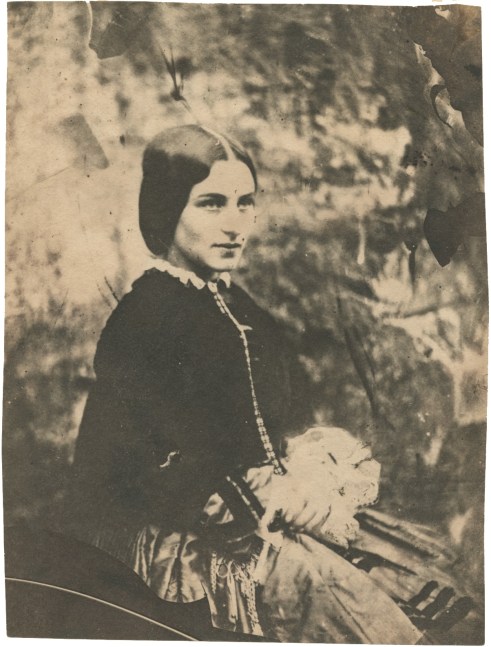 Nevil STORY-MASKELYNE (English, 1823-1911) Zoe Thompson, early 1850s Salt print from a mica negative 14.0 x 11.5 cm