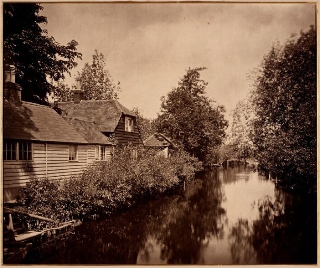 Benjamin Brecknell TURNER (English, 1815-1894) &quot;The Mill Stream, Boulter's Lock&quot;, circa 1880s Carbon print 36.0 x 43.5 cm