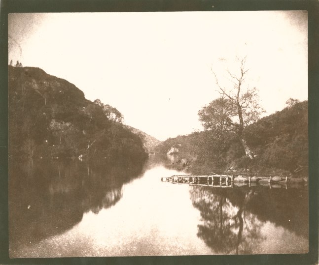 William Henry Fox TALBOT (English, 1800-1877) Loch Katrine, 1844 Salt print from a calotype negative 17.8 x 21.8 cm on 18.9 x 22.5 cm paper &quot;LA35&quot; in ink on verso