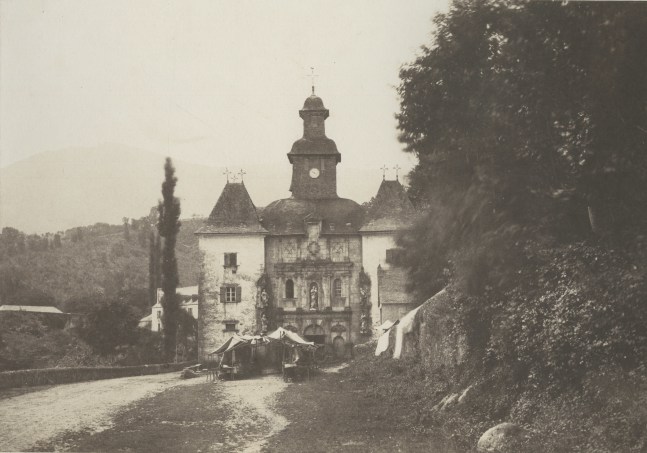 Joseph vicomte VIGIER (French, 1821-1894) &quot;Lestelle. Notre-Dame de Bétharam. (Route d'Argelès à Pau)&quot;*, 1853 Salt print from a paper negative 22.4 x 31.8 cm