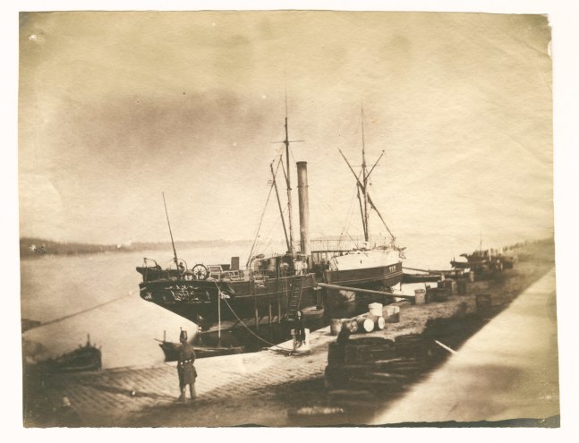 Charles NÈGRE (French, 1820-1880) The port at Toulon, circa 1853 Salt print from a collodion on glass negative 15.3 x 19.7 cm Inscribed &quot;E-33 / No 91&quot; by André Jammes in pencil on verso