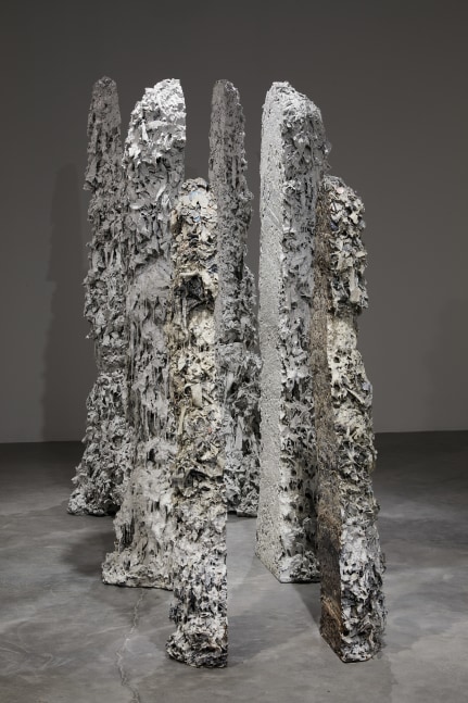 Helmut Lang
Untitled, 2012-2013
resin, pigment and mixed media&amp;nbsp;
height: 58-79 inches (147,5-200,5 cm)
overall dimensions variable
SW 15039, SW 15041, SW 17049