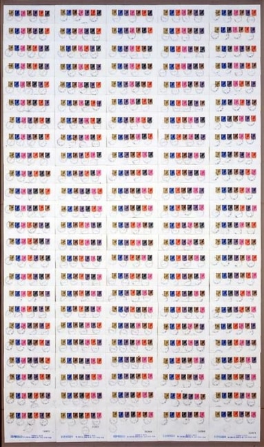 large composition of stamps and envelopes