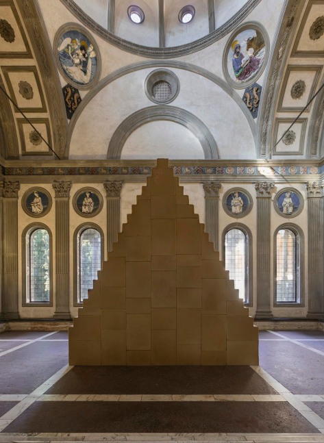 Wolfgang Laib
Without Beginning and Without End, 1999
Installation View, Cappella Pazzi, Complesso monumentale di Santa Croce, Florence, 26 October 2019 &amp;ndash; 26 January 2020