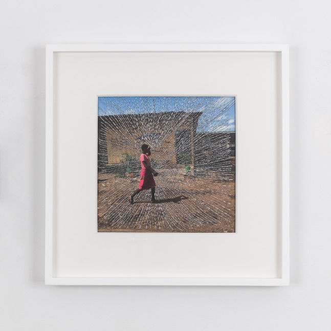 Joana Choumali
Untitled (&amp;Ccedil;a Va Aller), 2019
mixed media
9 1/2 x 9 1/2 inches (24 x 24 cm)
16 1/4 x 16 1/4 inches (41,3 x 41,3 cm) frame
SW 21131