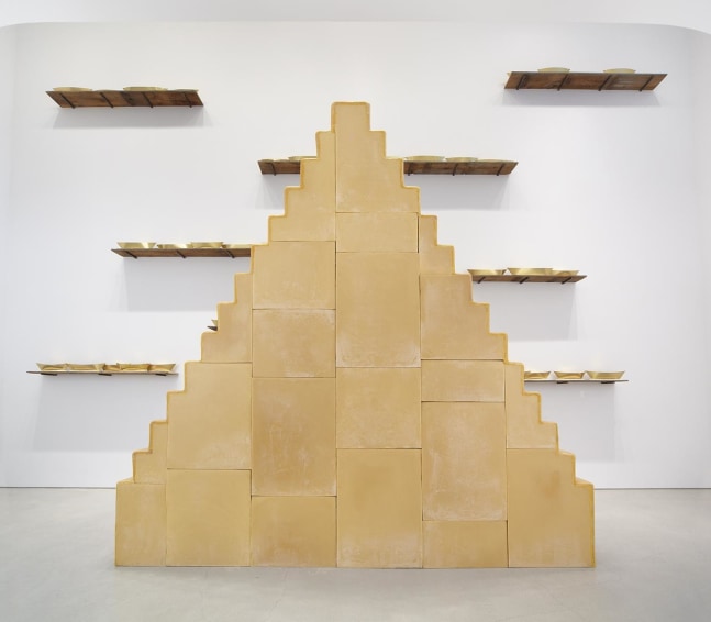 Wolfgang Laib
Without Beginning and Without End, 2005
beeswax, wooden understructure
173 1/4 x 37 3/8 x 167 5/8 inches (440 x 95 x 436 cm)
SW 13004