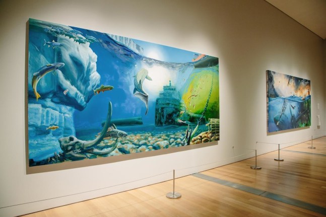 Installation view of&amp;nbsp;Alexis Rockman: The Great Lakes Cycle&amp;nbsp;at the Grand Rapids Art Museum
Photo courtesy Grand Rapids Art Museum