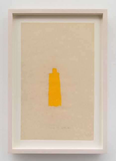 Wolfgang&amp;nbsp;Laib
Tower of Silence, 2025
pencil and oil pastel on Burmese paper
13 3/8 x 8 7/16 inches (34 x 21,4 cm)
16 1/2 x 11 1/8 x 1 1/2 inches (41,9 x 28,3 x 3,8 cm) frame