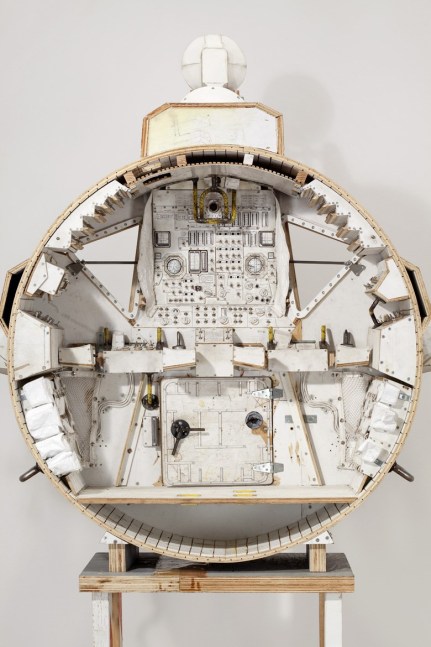 Tom Sachs
Doctor, 2009-2011
plywood, steel, hardware, ping pong balls, toggle switches, Tyvek, graphite, aluminum foil, foamcore, cintra, resin
85 x 55 x 17 1/2 inches (216 x 140 x 44,5 cm)
SW 10239