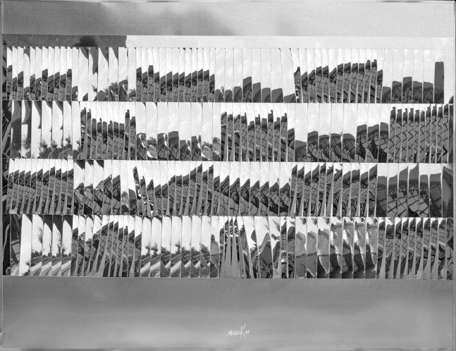 Heinz Mack
Kinetik movement (Lammellen-Relief),&amp;nbsp;1967
aluminum, wood
40 1/4 x 53 1/4 x 1 inches (102 x 135 x 2,5 cm)
SW 14163
Private Collection