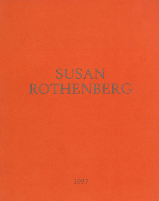 orange book cover with the artist's name and year in gray text