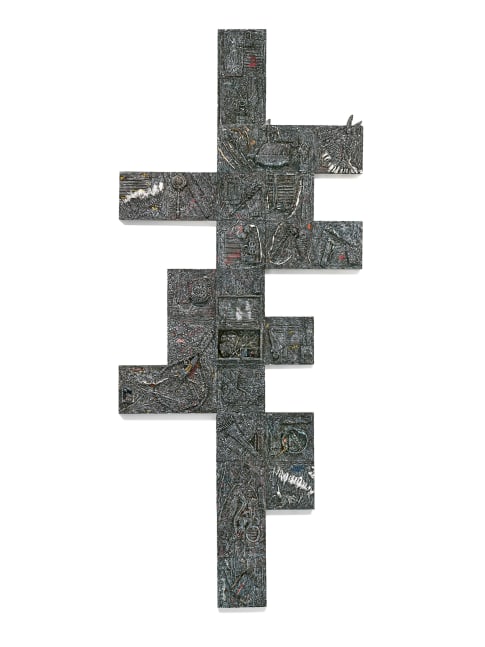 Peter&amp;nbsp;Sacks
Spirit Marker 4, 2023
mixed media on birch blocks
120 x 50 x 7 1/2 inches (304,8 x 127 x 19,1 cm)
SW 24009