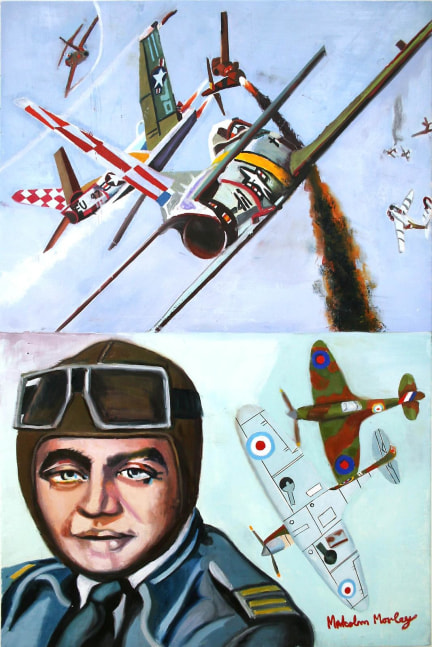 Malcolm Morley
The English Fighter Pilot and the Rules of Engagement, 2011
oil on linen
25 x 16 1/4 inches (63,5 x 41,3 cm)
SW 11104