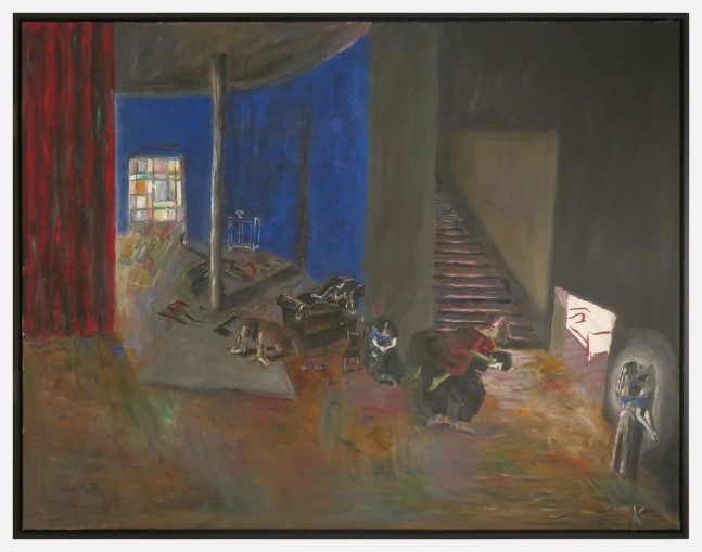 Guillermo Kuitca
Blau Bart (Bluebeard), 1985
oil on canvas
57 5/8 x 75 1/4 inches (146,3 x 191,1 cm)
SW 13262