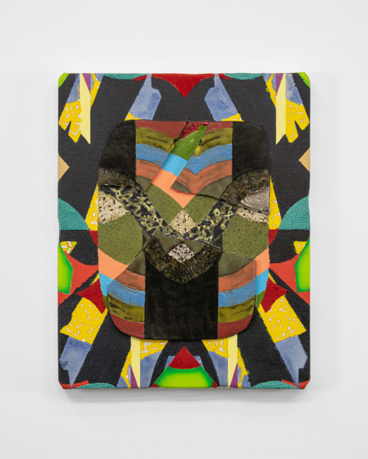 Kevin&amp;nbsp;Uma&amp;ntilde;a
Like a Shadow, Without Weight, Dead in Advance, 2024
acrylic, oil, vinyl paint, flock, sand, stucco and ceramics on canvas
20 x 16 x 3 1/4 inches (50,8 x 40,6 x 8,3 cm)
SW 24294