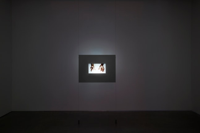 Bruce Nauman
Studio Mix, 2010
HD video installation (color, stereo sound)
1 HD video source, 1 HD video projector, 1 suspended rear projection panel, 2 hidden speakers
edition of 3
SW 10316
Collection of the Modern Art Museum of Fort Worth