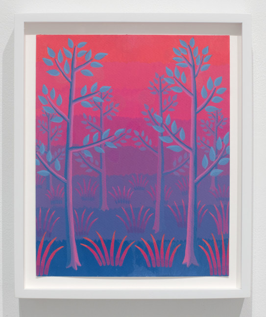 Amy&amp;nbsp;Lincoln
Tree &amp;amp; Grass Study (Red, Magenta, Blue), 2024
acrylic on paper
10 x 8 inches (25,4 x 20,3 cm)
11 3/4 x 9 3/4 inches (29,8 x 24,8 cm) frame
SW 24267