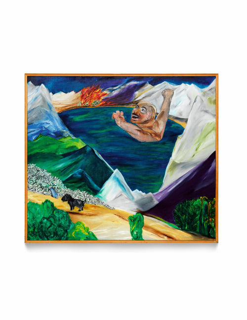 L&amp;#39;&amp;Acirc;ne du Liban, 1981
Oil on canvas
56 1/4 x 64 1/8 inches (143 x 163 cm)