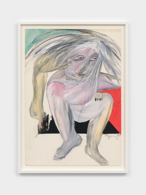 no title, 1981
Charcoal, crayon and acrylic on paper
39 3/8 x 27 1/5 inches (100 x 69 cm)
