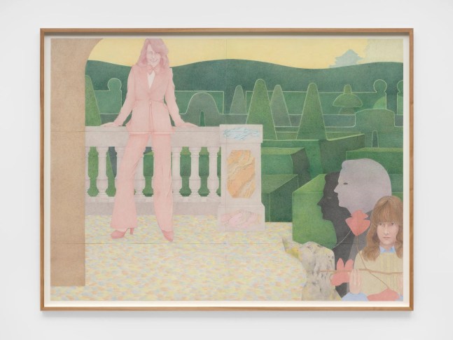 Company, 2024
Caran d&amp;rsquo;ache and graphite on paper
58 11/16 x 79 1/2 inches (149 x 202 cm)