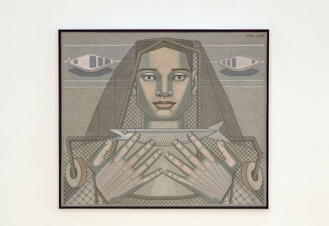 Arquitectura Humana / El Pescador, 1937
Oil on canvas
33 1/8 x 39 3/8 inches (84 x 100 cm)