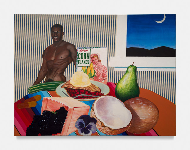 The Sweeter The Juice, 2007&amp;ndash;2009
Acrylic and mixed media on canvas
48 x 60 inches (121.9 x 152.4 cm)