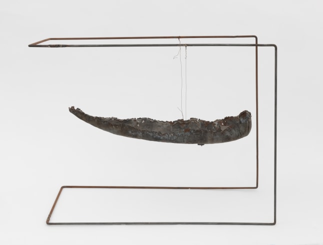 Untitled (boat), c. 1990s
Metal, tin and wire
20 1/8 x 26 1/4 x 11 1/2 inches (51.1 x 66.7 x 29.2 cm)