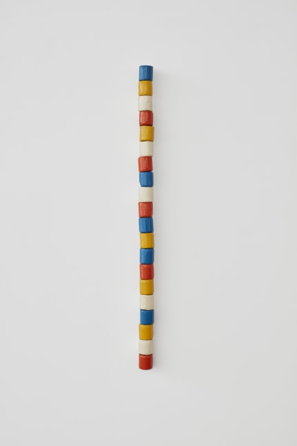 Round bar of wood A 02310040, 1977
Painted wood (20 segments)
32 3/8 x 1 5/8 x 1 5/8 inches (82.2 x 4.1 x 4.1 cm)