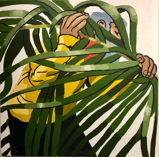 Hilario with the Palm 1, 2021

Acrylic on Canvas 36h x 36w&amp;nbsp;