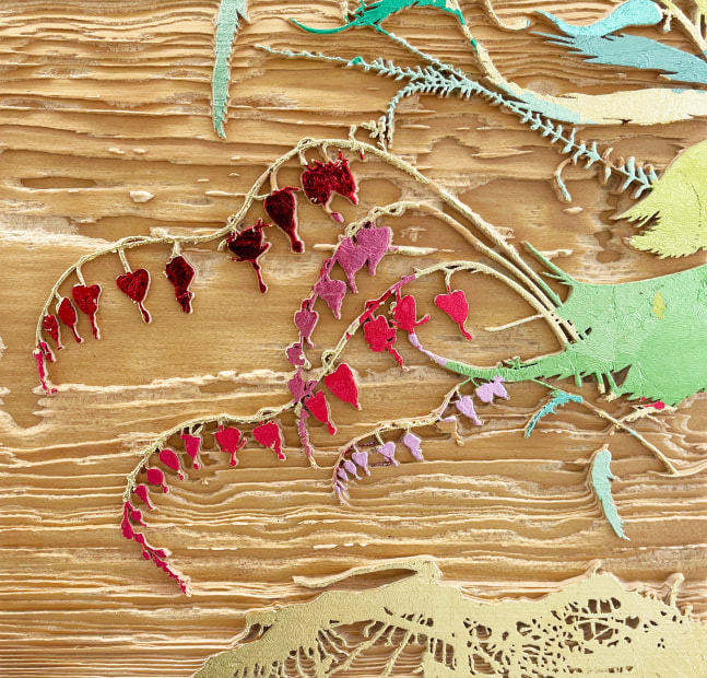 Crop Gardens 03, 2024

Gold leaf and colored genuine silver on carved cypress

11h x 11w in