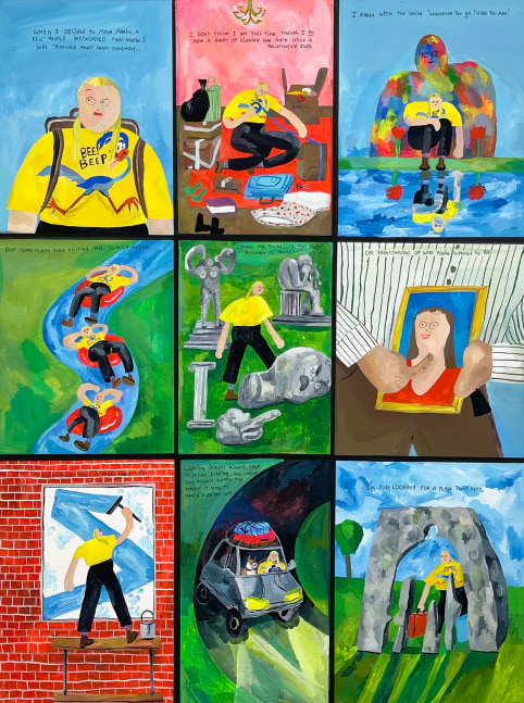 A Place That Fits, 2022

Gouache on wood panel

48h x 36w in