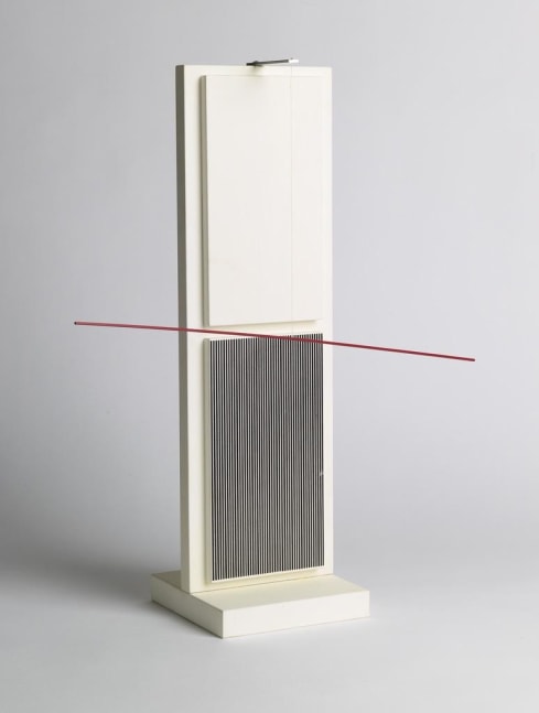 Untitled (Jai-Alai no. 2), 1969

white and black wood with red metal bar, edition of 300

19 3/4 x 6 x 6 in. / 50.2 x 15.2 x 15.2 cm