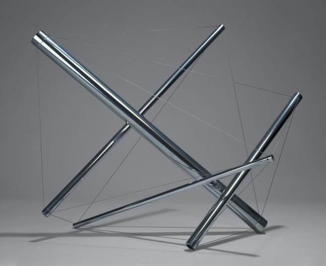 Four Chances, 1979-99

aluminum and stainless steel, ed. of 4

15 3/4 x 19 1/4 x 15 1/2 in. / 40 x 48.9 x 39.4 cm