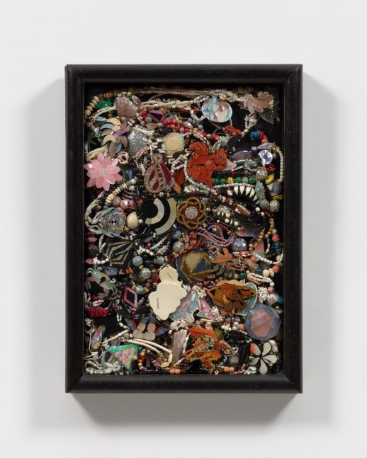 Ali Baba&amp;#39;s Stash, 1967

accumulation of costume jewelry in a wooden box covered with glass

26 1/2 x 19 x 3 1/8 in. / 67.3 x 48.3 x 7.9 cm