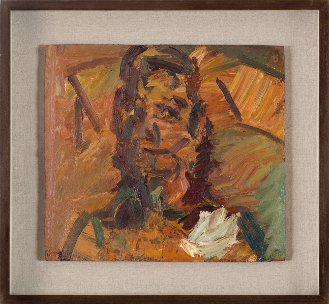Frank Auerbach
Head of Ruth Bromberg, 2001-2002
oil on board
18 x 20 1/8 in. / 45.7 x 51.1 cm