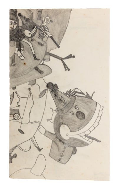 Untitled, c. 1965-1970

graphite on found paper

7 1/8 x 4 1/8 in. / 18 x 10.5 cm