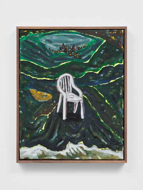 A Seat with a View, 2023
oil on canvas
20 &amp;times; 16 in. / 50.8 &amp;times; 40.6 cm
