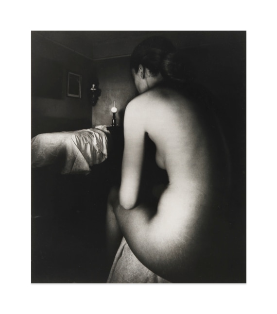 Nude, Campden Hill, London, April 1949

gelatin silver print mounted on museum board

image: 13 1/2 x 11 1/2 in. / 34.3 x 29.2 cm

sheet: 13 1/2 x 11 1/2 in. / 34.3 x 29.2 cm

mount: 20 x 16 in. / 50.8 x 40.6 cm
&amp;nbsp;

recto: signed, lower right